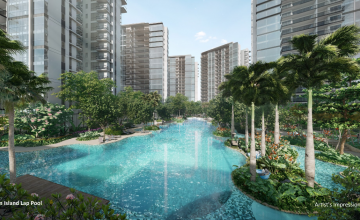 The Florence Residences 悦湖苑 80m island Lap Pool
